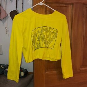 💛🌵Crop top cactus tee 🌵💛